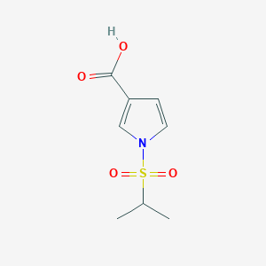 molecular formula C8H11NO4S B13983426 1-(Isopropylsulfonyl)-1H-pyrrole-3-carboxylic acid 