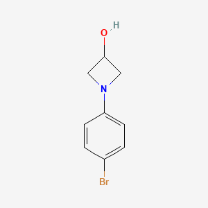 molecular formula C9H10BrNO B13983506 1-(4-Bromophenyl)azetidin-3-ol 