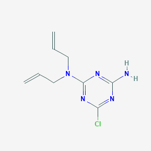 molecular formula C9H12ClN5 B1398351 N2,N2-二烯基-6-氯-1,3,5-三嗪-2,4-二胺 CAS No. 857977-79-8