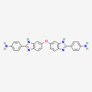 molecular formula C26H20N6O B13983513 4-[6-[[2-(4-aminophenyl)-3H-benzimidazol-5-yl]oxy]-1H-benzimidazol-2-yl]aniline CAS No. 25829-63-4