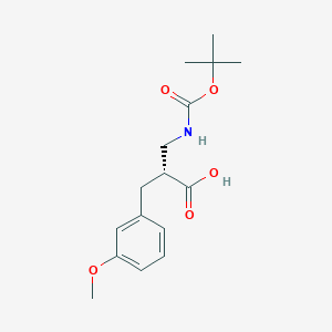 molecular formula C16H23NO5 B13983539 Boc-(r)-3-amino-2-(3-methoxybenzyl)propanoic acid 