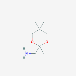 molecular formula C8H17NO2 B13983566 (2,5,5-Trimethyl-1,3-dioxan-2-yl)methanamine 