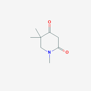 molecular formula C8H13NO2 B13983570 1,5,5-Trimethylpiperidine-2,4-dione CAS No. 118263-85-7