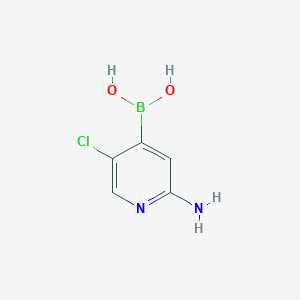 2-Amino-5-chloropyridin-4-ylboronic acid