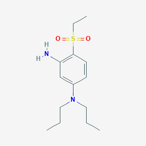 molecular formula C14H24N2O2S B1398360 4-(Ethylsulfonyl)-N1,N1-dipropyl-1,3-benzenediamine CAS No. 1219957-21-7