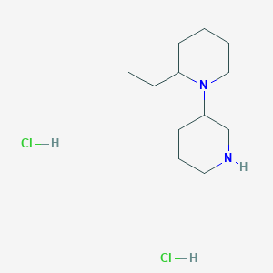 molecular formula C12H26Cl2N2 B1398362 3-(2-乙基-1-哌啶基)哌啶二盐酸盐 CAS No. 1219979-54-0