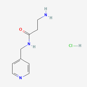 molecular formula C9H14ClN3O B1398363 3-Amino-N-(4-pyridinylmethyl)propanamide hydrochloride CAS No. 1219957-84-2