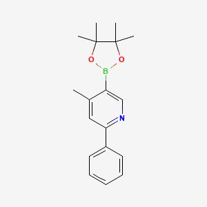 4-methyl-2-phenyl-5-(4,4,5,5-tetramethyl-1,3,2-dioxaborolan-2-yl)pyridine