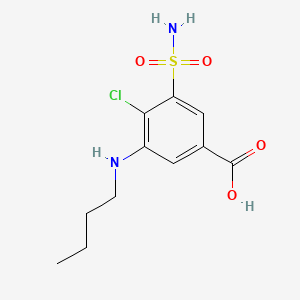 3-(Butylamino)-4-chloro-5-sulfamoylbenzoic acid