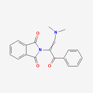 molecular formula C19H16N2O3 B13983646 7,8,9,10-Tetrahydro-1-(7-quinolinyloxy)benzo[c][1,8]naphthyridin-6(5h)-one 