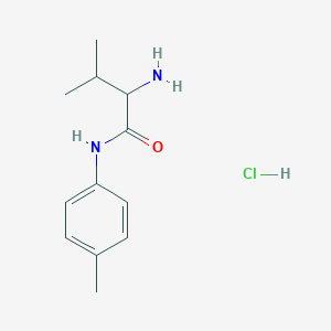 molecular formula C12H19ClN2O B1398367 2-Amino-3-methyl-N-(4-methylphenyl)butanamide hydrochloride CAS No. 1236257-21-8