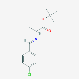 tert-Butyl 2-((4-chlorobenzylidene)amino)propanoate