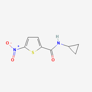 molecular formula C8H8N2O3S B13983696 N-cyclopropyl-5-nitrothiophene-2-carboxamide 