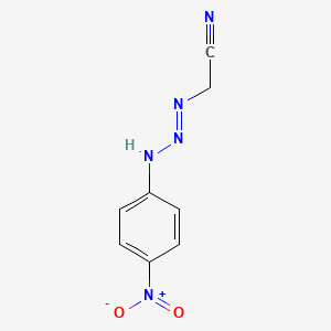 [(1E)-3-(4-Nitrophenyl)triaz-1-en-1-yl]acetonitrile