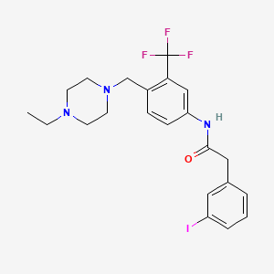 N-[4-(4-Ethyl-piperazin-1-ylmethyl)-3-trifluoromethyl-phenyl]-2-(3-iodo-phenyl)-acetamide