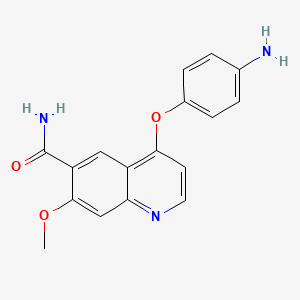 4-(4-Aminophenoxy)-7-methoxyquinoline-6-carboxamide