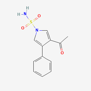 3-Acetyl-4-phenyl-1H-pyrrole-1-sulfonamide