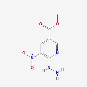 6-Hydrazino-5-nitro-nicotinic acid methyl ester