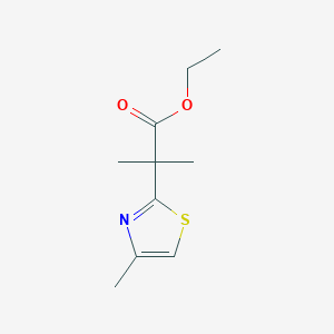 Ethyl 2-methyl-2-(4-methyl-1,3-thiazol-2-yl)propanoate