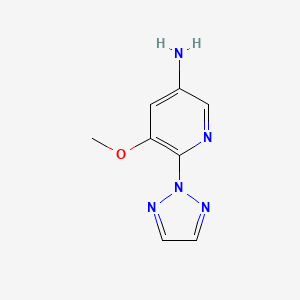 5-Methoxy-6-(2H-1,2,3-triazol-2-yl)pyridin-3-amine