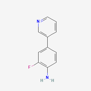 2-Fluoro-4-(pyridin-3-yl)benzenamine