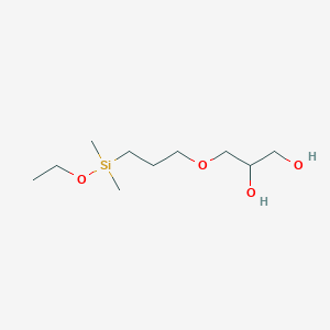 3-{3-[Ethoxy(dimethyl)silyl]propoxy}propane-1,2-diol