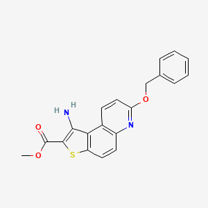 Methyl 1-amino-7-(benzyloxy)thieno[3,2-f]quinoline-2-carboxylate