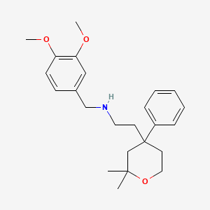 N-(3,4-dimethoxybenzyl)-2-(2,2-dimethyl-4-phenyltetrahydro-2H-pyran-4-yl)ethanamine