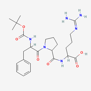 molecular formula C25H38N6O6 B13984260 Boc-DL-Phe-DL-Pro-DL-Arg-OH 