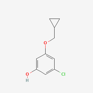 3-Chloro-5-(cyclopropylmethoxy)phenol