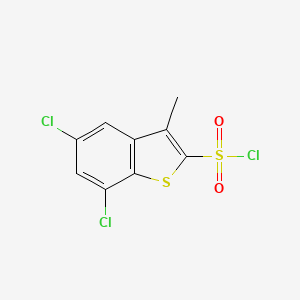 5,7-Dichloro-3-methyl-1-benzothiophene-2-sulfonyl chloride