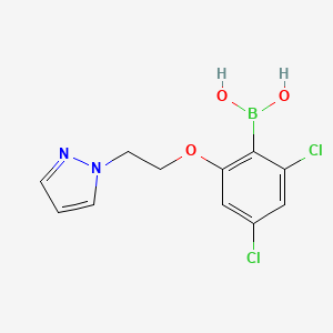 [2,4-Dichloro-6-(2-pyrazol-1-ylethoxy)phenyl]boronic acid