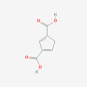 molecular formula C7H6O4 B139843 环戊-1,3-二烯-1,3-二甲酸 CAS No. 130708-70-2