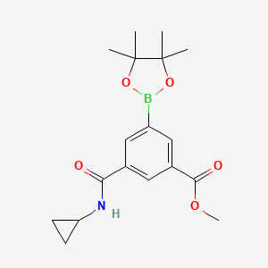 Methyl 3-(cyclopropylcarbamoyl)-5-(4,4,5,5-tetramethyl-1,3,2-dioxaborolan-2-yl)benzoate