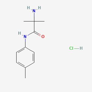 molecular formula C11H17ClN2O B1398434 2-氨基-2-甲基-N-(4-甲苯基)丙酰胺盐酸盐 CAS No. 1220030-72-7