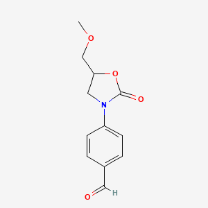 Benzaldehyde, 4-[5-(methoxymethyl)-2-oxo-3-oxazolidinyl]-