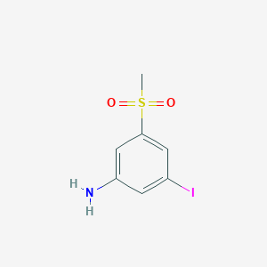 3-Iodo-5-(methanesulfonyl)aniline