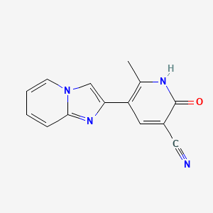 5-imidazo[1,2-a]pyridin-2-yl-6-methyl-2-oxo-1H-pyridine-3-carbonitrile