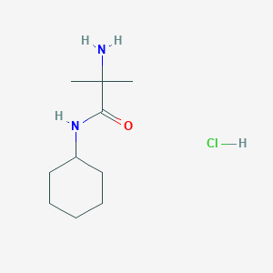 molecular formula C10H21ClN2O B1398438 2-氨基-N-环己基-2-甲基丙酰胺盐酸盐 CAS No. 1220029-00-4