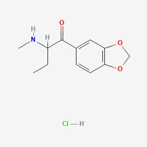 molecular formula C12H16ClNO3 B1398441 1-(苯并[d][1,3]二氧杂环戊-5-基)-2-(甲基氨基)丁酮盐酸盐 CAS No. 17762-90-2