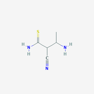 molecular formula C5H9N3S B1398442 3-氨基-2-氰基-硫代丁酰胺 CAS No. 1208081-96-2