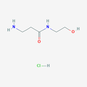 B1398447 3-Amino-N-(2-hydroxyethyl)propanamide hydrochloride CAS No. 1220037-08-0