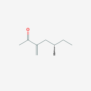 B139847 2-Heptanone, 5-methyl-3-methylene-, (S)-(9CI) CAS No. 136024-52-7