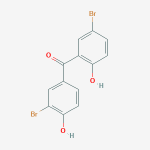 (3-Bromo-4-hydroxyphenyl)-(5-bromo-2-hydroxyphenyl)methanone