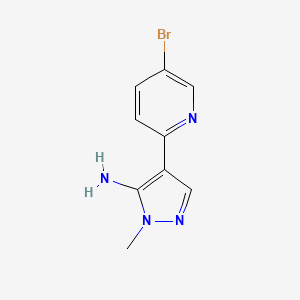 4-(5-Bromopyridin-2-YL)-1-methyl-1H-pyrazol-5-amine