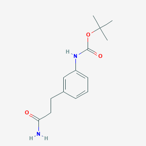 tert-Butyl (3-(3-amino-3-oxopropyl)phenyl)carbamate