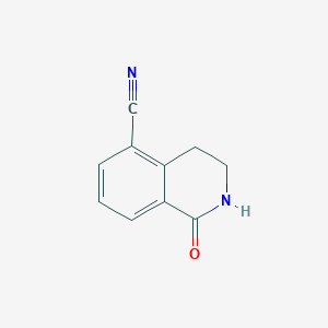 1,2,3,4-Tetrahydro-1-oxo-5-isoquinolinecarbonitrile