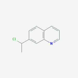 molecular formula C11H10ClN B13984790 7-(1-Chloroethyl)quinoline 