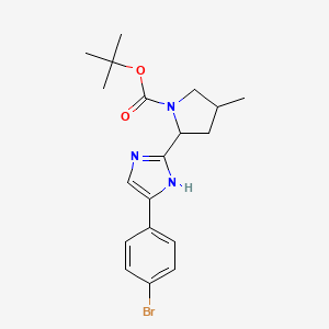 tert-butyl 2-[5-(4-bromophenyl)-1H-imidazol-2-yl]-4-methylpyrrolidine-1-carboxylate