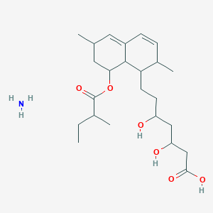 Azane;7-[2,6-dimethyl-8-(2-methylbutanoyloxy)-1,2,6,7,8,8a-hexahydronaphthalen-1-yl]-3,5-dihydroxyheptanoic acid